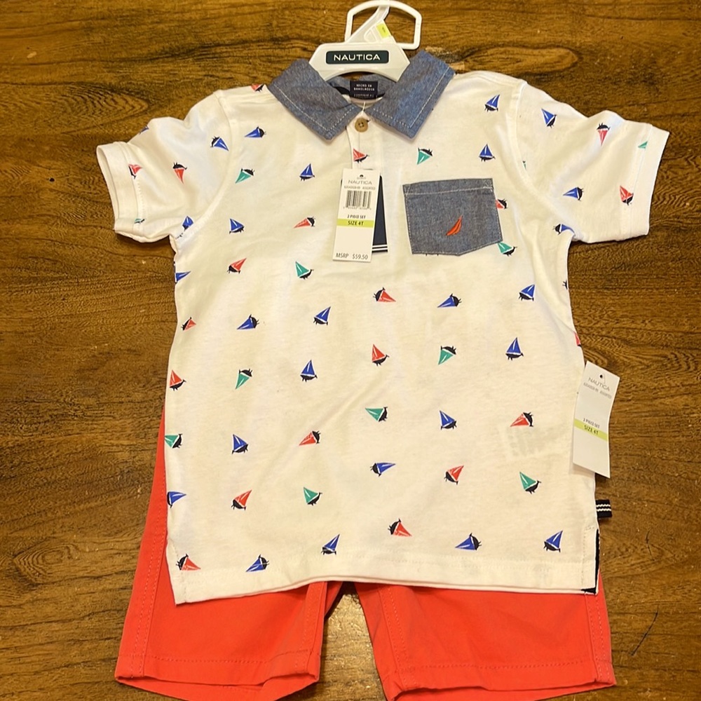 Nautica two piece set for boys. NWT